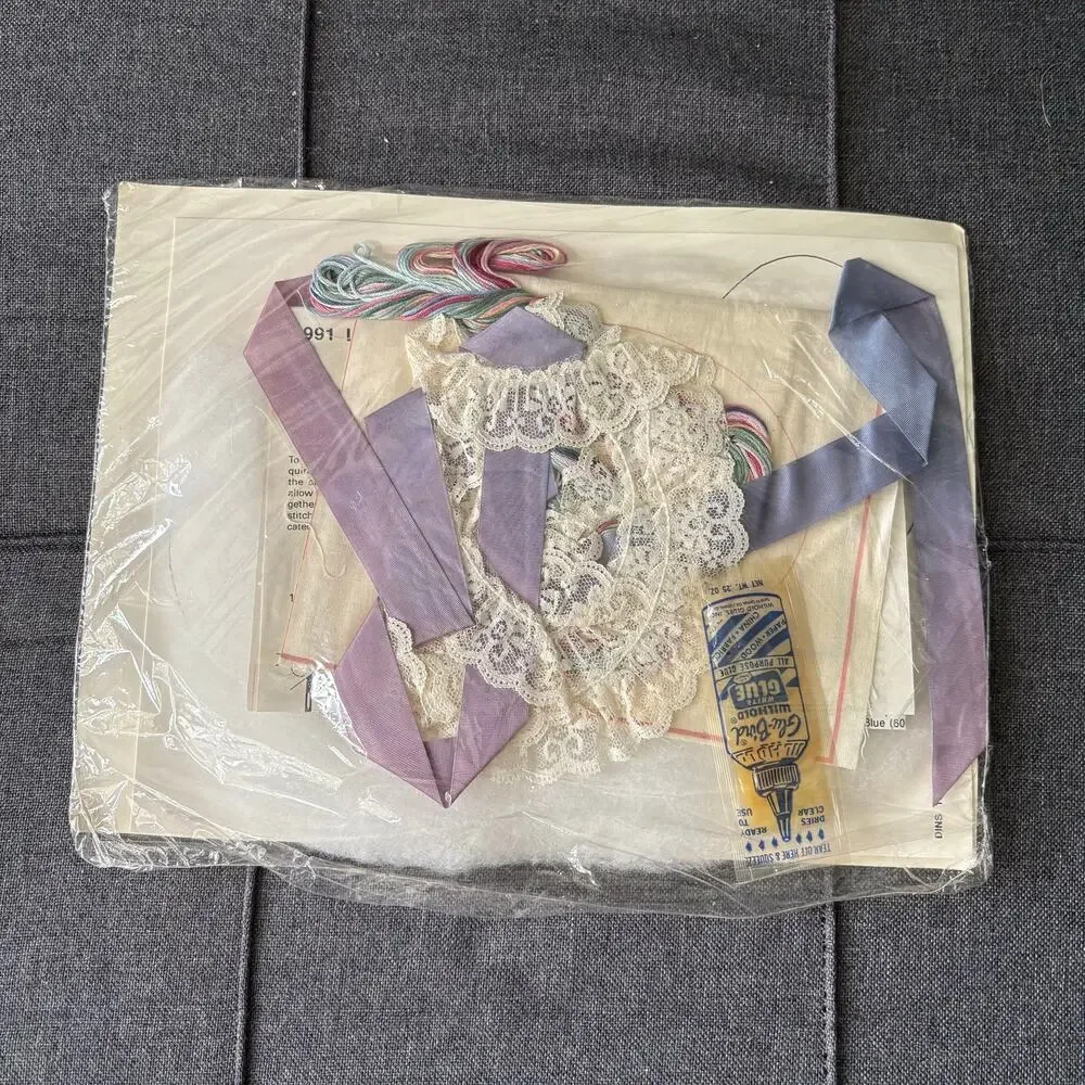 Vintage stamped embroidery